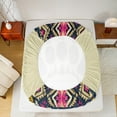thumbnail image 5 of Feelyou Bohemian Bear Print Queen Sheet Sets, Tribal Western Aztec Flat Sheet, Vintage Mandala Theme Queen Fitted Sheet, Lightweight Room Decor, 4-Piece, 5 of 7
