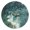 Gold, variant on Round Art Wall Clock Vintage Oil Painting Texture Decorative Clock Gold Pointer, Multi-Purpose Desktop & Hanging Creative Decor Clock for Home Living Room Beautiful Blue Moon