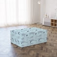 thumbnail image 3 of Nautical Foldable Mattress, Waves Dolphins Starfish, 74.8" x 39.4", Pale Blue Pale Blue, by Ambesonne, 3 of 6