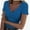 Royal blue, variant on Women Tops V Neck Shirts Short Sleeve Casual Ribbed Slim Fitted T Shirts for Summer