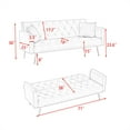 thumbnail image 2 of Xukmct 2 Seater Folding Sofa Bed Loveseat for Living Room, Office, Bedroom, 2 of 8