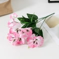thumbnail image 5 of Artificial Pansy Flowers, African Wild Flowers, Small Plastic Flowers, Indoor Outdoor Use, Faux Blooms for Home Wedding Kitchen Garden Table Centerpieces Decor, 5 of 7