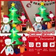 thumbnail image 4 of Costway 7.2 FT Inflatable Christmas Decoration Lighted Blow up Xmas Tree w/ Santa Claus, 4 of 10