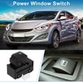 thumbnail image 2 of Interruptor de ventana eléctrica Unique Bargains para Hyundai Elantra 2012-2016 Interruptor de control de ventana ABS negro lado del pasajero, 2 of 7