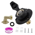 thumbnail image 1 of Reemplazo de entrada de agua de RV City PRÁCTICO FLUJO ANTERIOR PRECIDAD FÁCIL ESTACIÓN CONEXIÓN con VÁLVULA de VALVE para RV MODERHOME Negro, 1 of 8