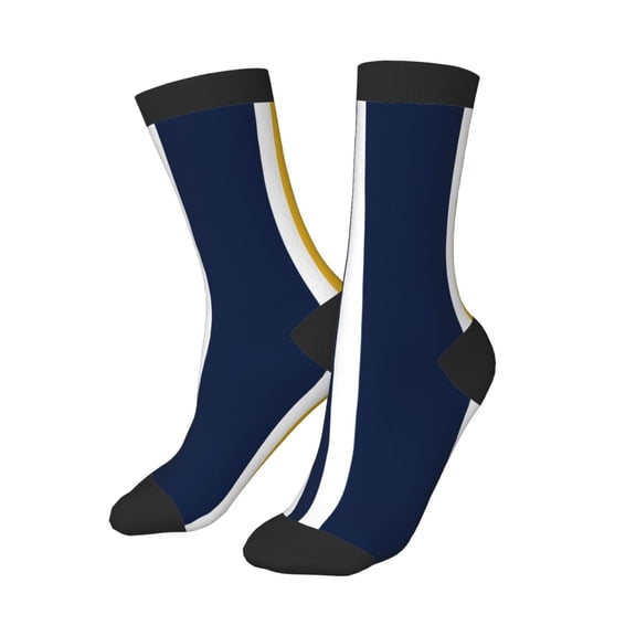 Kids Boys Girls Socks Fun Novelty Toddler Socks Funny Crew Children Teenage Soccer Socks Blue Yellow Stripes