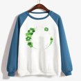 thumbnail image 4 of QIPOPIQ T-Shirts à Manches Longues pour Femmes Col Rond T-Shirts de la Saint-Patrick T-Shirts Amples Imprimés Trèfle T-Shirt Chanceux Vert T-Shirt Col Rond T-Shirt de la Saint-Patrick Offres de Vacances, 4 of 4
