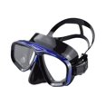 thumbnail image 2 of Máscara de buceo panorámica de amplio campo de visión, equipo de respiración para snorkel, gafas de natación para deportes acuáticos, buceo y . Azul negro, 2 of 8