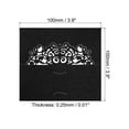 thumbnail image 2 of Uxcell Table Name Place Cards,50pack Favor Decor Hollow Lace Cut Design Seat Blank Card, Black, 2 of 5