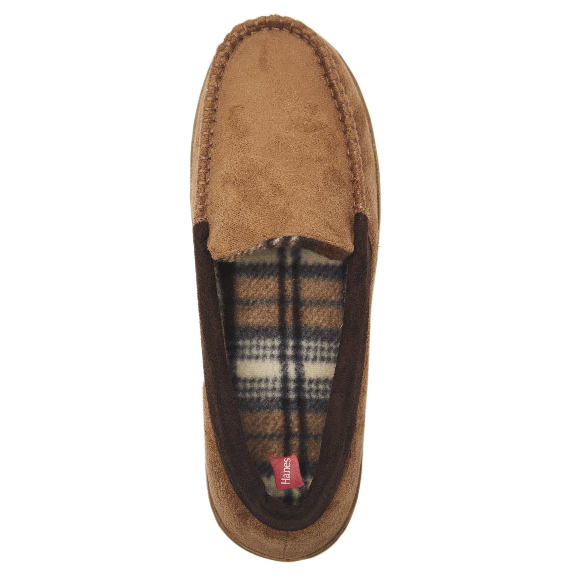 hanes mens moccasin slipper