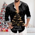 thumbnail image 2 of Playeras Deportivas Para Hombre, Camiseta De Manga Corta Con Solapa Y Estampado Digital 3D De Papá Noel Navideño, 2 of 7
