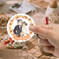 thumbnail image 3 of Pegatinas personalizadas para boda, calcomanías con nombre, dibujos animados, novia y novio, bricolaje, caja de regalo, decoración, 2,5-7cm, 3 of 4