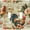 #2. Double Toggle, variant on Metal Light Switch Wall Plate Outlet Cover (Printed Image of Rustic Rooster Scrapbook Art - Double GFI/Rocker)