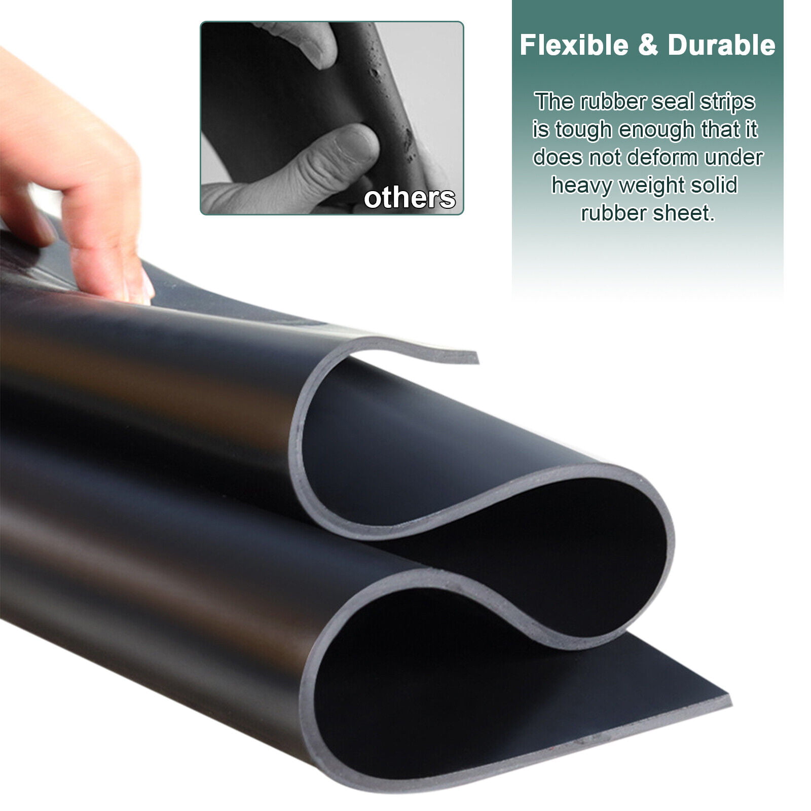 Neoprene Rubber Sheet - 1/8 Inch Thick x 4 Inch Wide x 10 Feet Long  Neoprene Rubber Strips Rolls for DIY Gaskets, Pads, Seals, Crafts,  Flooring