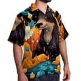 thumbnail image 2 of Platypus Men's Casual Hawaiian Shirt Printed Button Down Short Sleeve Summer Beach Shirts Unisex, 2 of 6