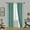 TEAL GREEN, variant on 2 PANELS SILK BLACKOUT THERMAL GROMMET FOAM LINED WINDOW CURTAIN DRAPE BLA#