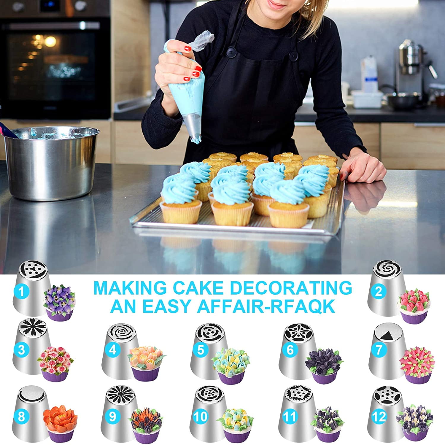 Icing Nozzles Best Decorating Tip For Cupcakes Large Ruffle