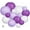 Purple/White, variant on 24pcs Hanging Round Paper Lanterns for Wedding Birthday Party Baby Showers Decoration Pink/White