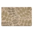 thumbnail image 1 of 20x32 in Green Leaf Bath Mat - Non-Slip & Absorbent Boho Bathroom Rug, Cute Microfiber Accent, Soft Touch, Machine Washable Doormat., 1 of 5