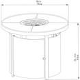 thumbnail image 3 of Table ronde en acier avec foyer de 30 po hometrends, 3 of 9