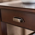 thumbnail image 4 of Leick Furniture Laurent Solid Wood Square End Table in Chocolate Cherry, 4 of 7