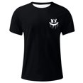 thumbnail image 4 of Homenesgenics Mens Shirts Men Tops T Shirts for Man Summer Fashion Casual Men's Round Neck Printed T-Shirt Top Black M, 4 of 4