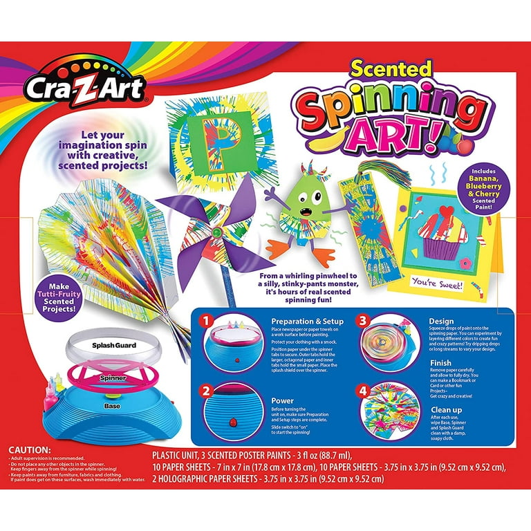 Cra-Z-Art Scented Spin Art Kit (26 Pieces) - Walmart.com