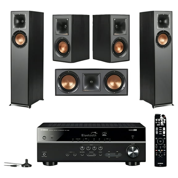 Klipsch 5.0 Home Theater Systems, MDF Black, 36 lbs