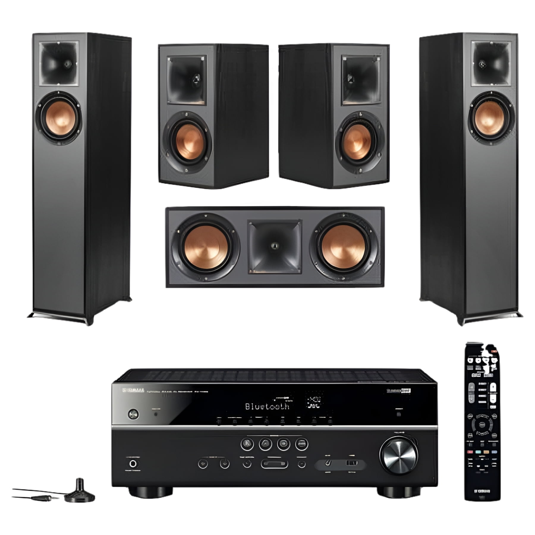 Klipsch 5.0 Home Theater Systems, MDF Black, 36 lbs