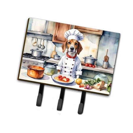 English Foxhound The Chef Leash or Key Holder 6 in x 9 in
