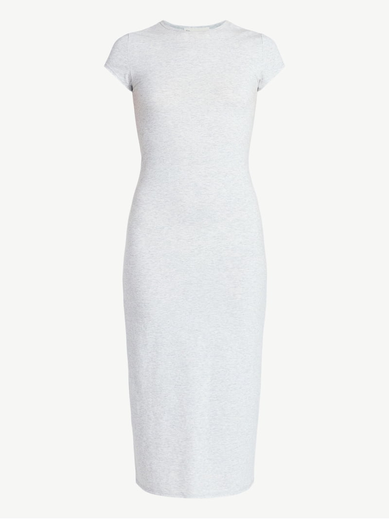 No Boundaries Midi Dress with Cap Sleeves, Women's & Women's Plus Sizes XXS-4X No Boundaries Midi Dress with Cap Sleeves, Women's & Women's Plus Sizes XXS-4X