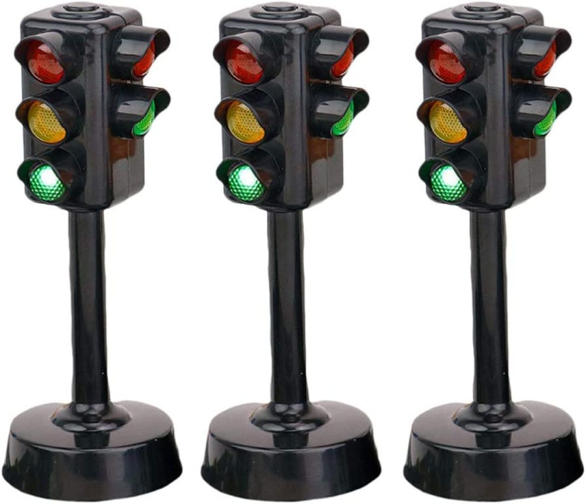 RovKeav Traffic Signal Light Toy, Toy Traffic Lights Model Kids Early