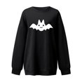 thumbnail image 3 of 2023 Chandail en Molleton de Mode pour Femmes 50 % de Rabais Liquidation Mode Halloween Imprimé Blouse Ample à Manches Longues Col Rond Chandail Décontracté, 3 of 4
