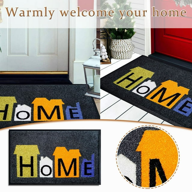 XWSHYW Alfombras Felpudo para Puerta Interior, Tapete Absorbente de Agua para El Hogar, Tapete de Bienvenida para Puerta Delantera