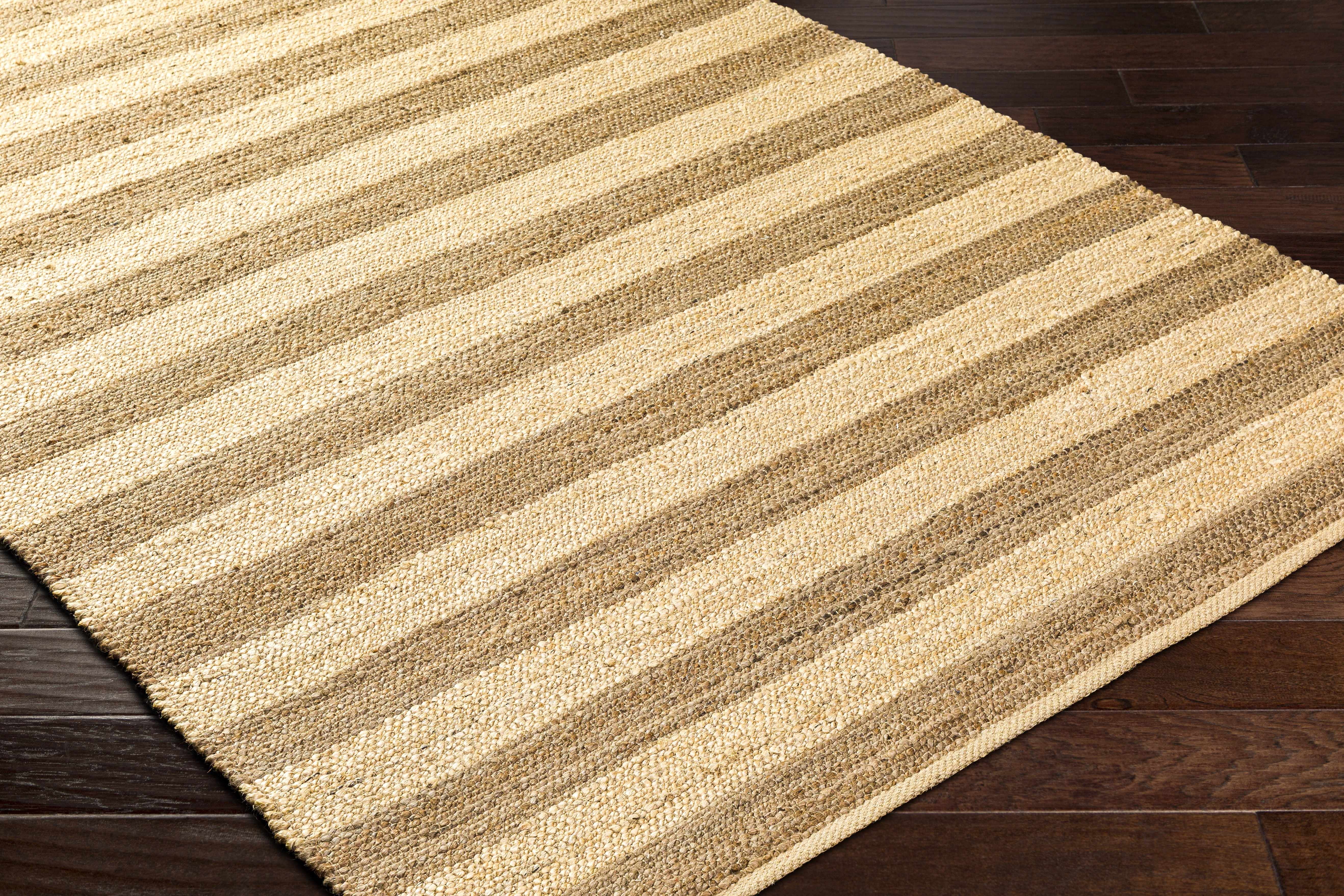 Hauteloom Ilkay Jute Living Room, Bedroom Area Rug - Farmhouse - Light Beige - 8' x 10'