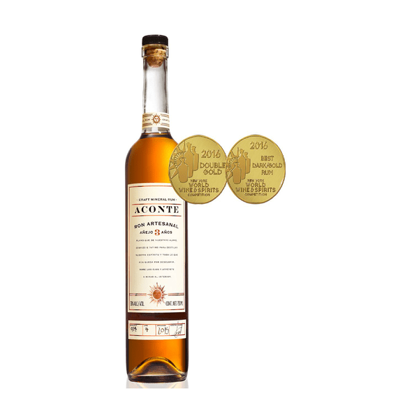Ron Añejo 3 años, Aconte, 750 ml Aconte Ron