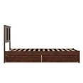 thumbnail image 4 of Felicity Twin XL Wood Platform Bed with Panel Footboard & Drawers in Walnut, 4 of 5