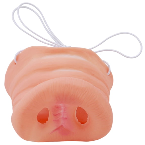 OULII Beige Latex Pig Nose Costume Prop for and Themed Parties with Elastic Band, Durable and Creative Accessory
