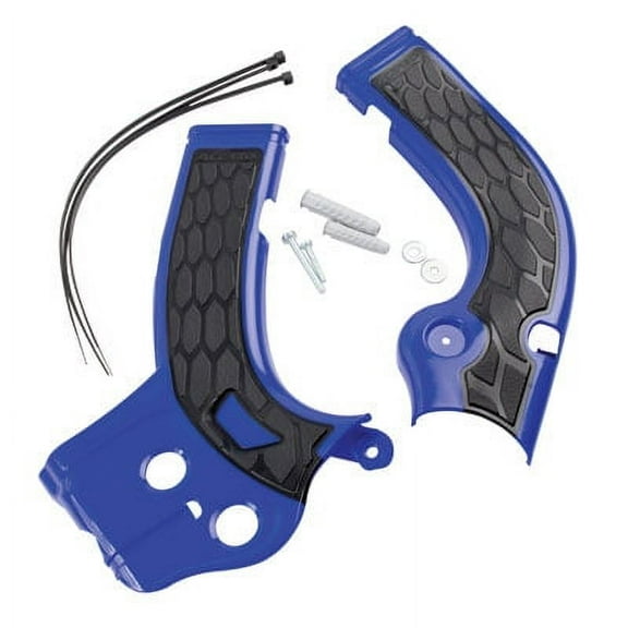 Acerbis X-Grip Frame Guards Blue/Black for Yamaha YZ250F 2014-2016