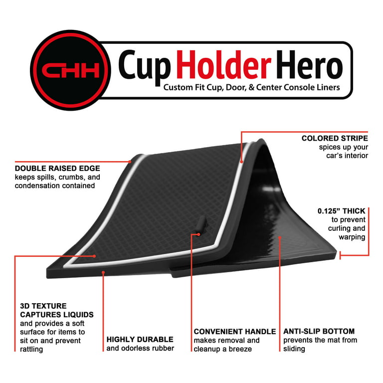 2X Car Cup Holder Insert Coaster Anti Slip Interior Accessories Cup Mats  Rubber