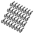thumbnail image 3 of CRAFTHROU 50Pcs J-Shaped Plastic Pegboard Hooks for Garage Tool Storage Organization Black 1.97X1.38X0.20In, 3 of 8
