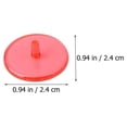thumbnail image 2 of MasteelfCA 100Pcs Golfs Ball Markers Round Transparent Golfs Markers Golfs Ball Positioning Tools Random Color, 2 of 8