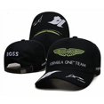 thumbnail image 1 of Aston Martin F1 Black Racing Cap - Iconic Wings & Team Logo, 1 of 12