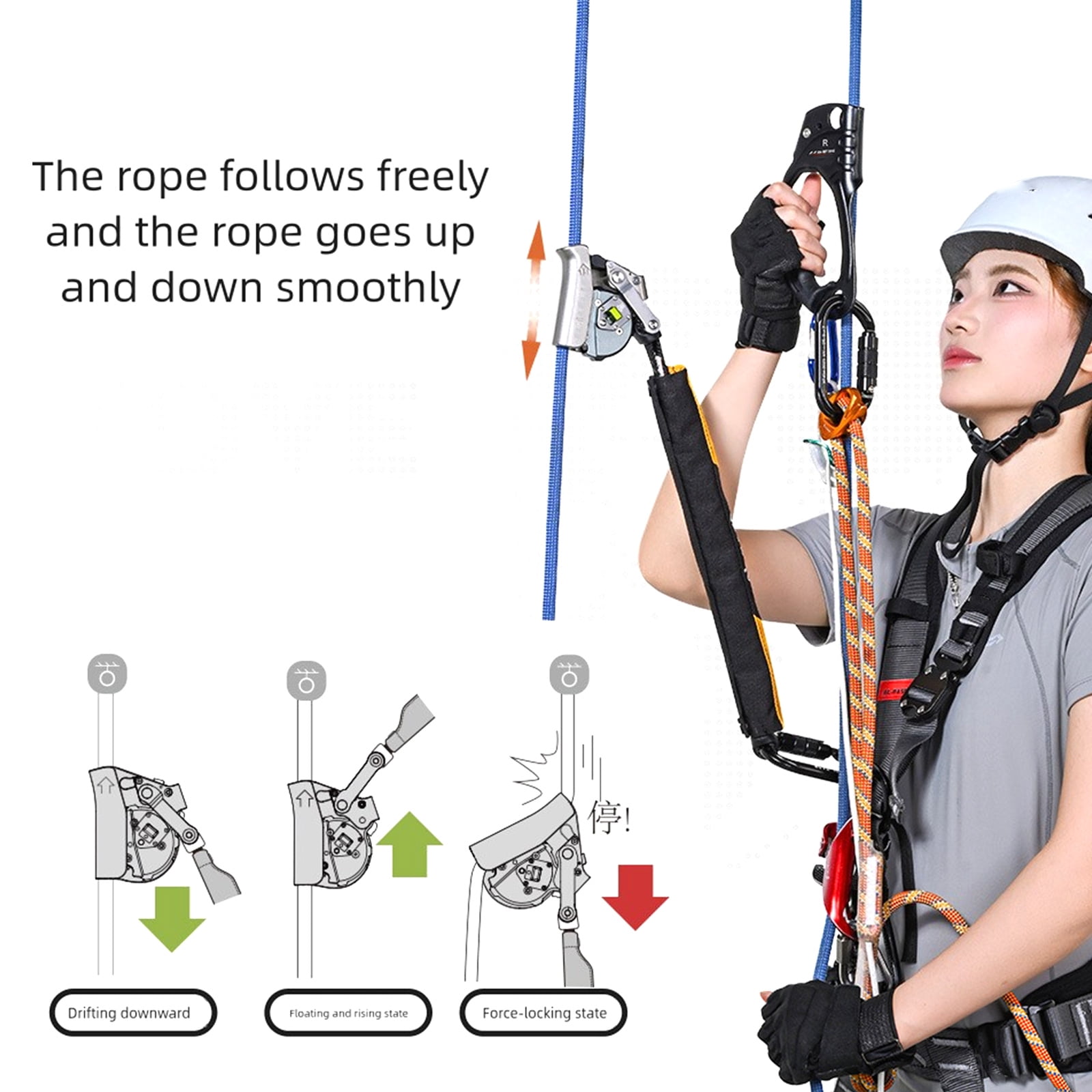 Weatherproofs Climbing Safety Supply Stainless Steel Texture Suitable for Undergrounds Exploration and High Angles