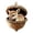 A, variant on Sleeping Forest Animal Ornament, Acorn Christmas Tree Decor, Three Dimensional Sleeping Woodland Creature NestLED in A Textured Acorn, Sculpted Resin with DetaiLED Seasonal Styling