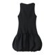 thumbnail image 3 of HH TRAF Vestido corto elegante de verano para mujer, negro, cuello redondo, sin mangas, con cremallera en la espalda, vestido de fiesta corto con dobladillo ancho para mujer, 3 of 4