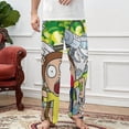 thumbnail image 3 of Rick And Morty Pajamas Pants 3D Printing Wide Leg PJ Pant Loungewear Casual Comfy Sleepwear Lounge Pants for Men Women3XL, 3 of 9