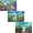 Cartoon Garden, variant on 150 Pieces Mini Jigsaw Puzzles for Teens & Adults,6 x 4 Inches, Travel Small Puzzles,Micro Puzzles,Challenging Difficult Puzzle,3 Pack Black and White Graffiti