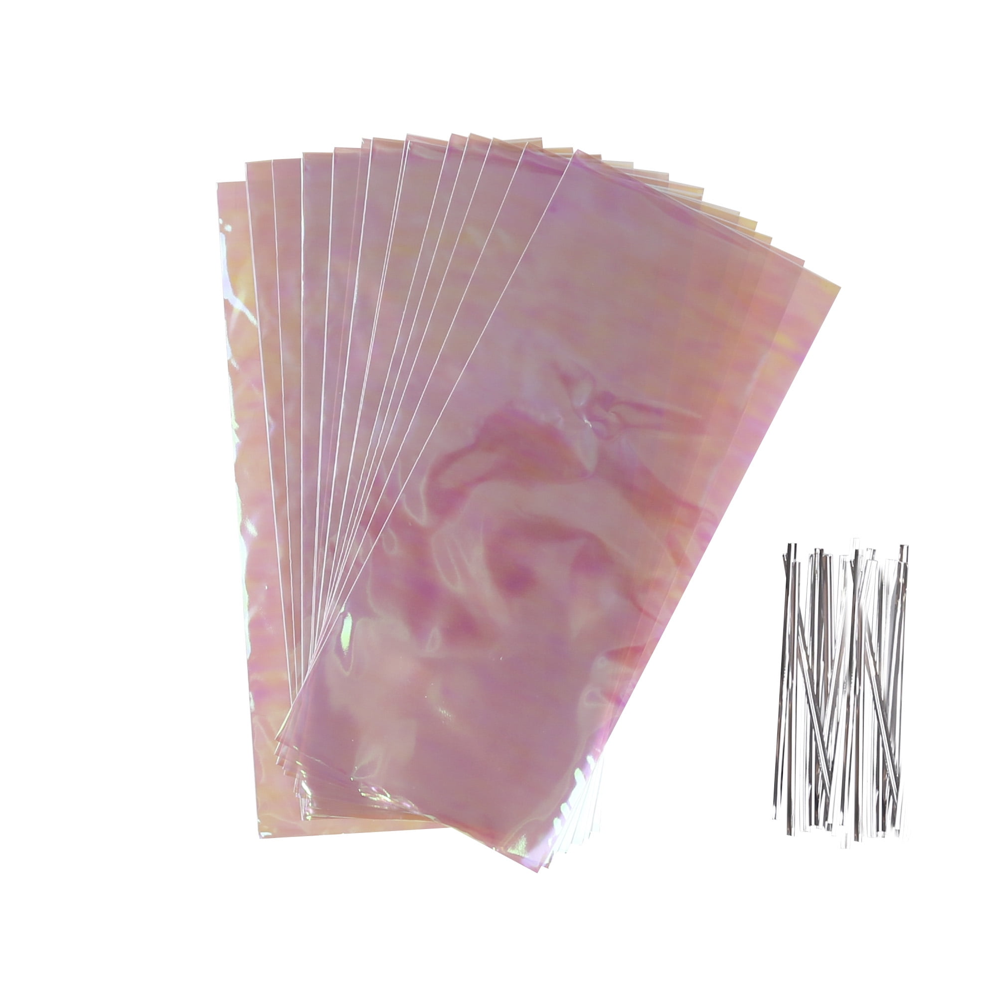 Way To Celebrate Iridescent Cellophane Bags, 20ct
