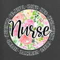 thumbnail image 2 of Floral Nurse Appreciation Pop Culture Men's Graphic T-Shirt, Charcoal, XX-Large, 2 of 5